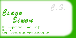 csego simon business card